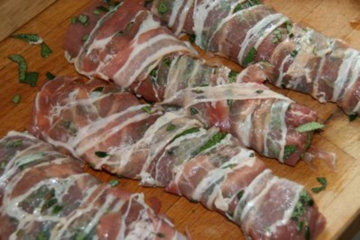 Lamm: Bacon - Lamm mit Petersilienrisotto - Rezept - Bild Nr. 4