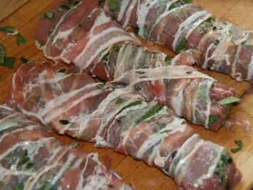 Lamm: Bacon - Lamm mit Petersilienrisotto - Rezept - Bild Nr. 4