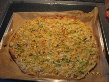 Rezept: Flammkuchen vegetarisch Bild Nr. 12 Flammkuchen vegetarisch - Rezept - Bild Nr. 12