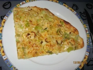 Rezept: Flammkuchen vegetarisch Flammkuchen vegetarisch - Rezept