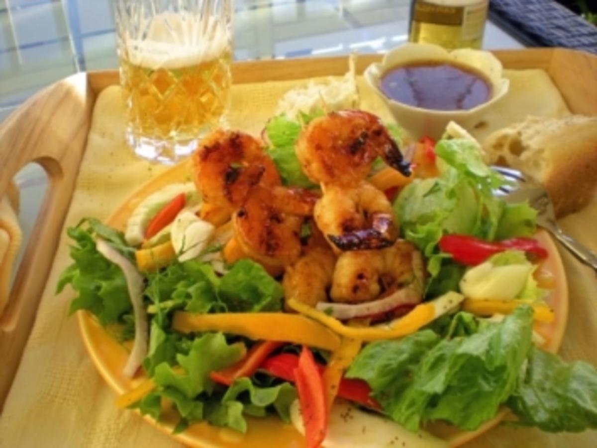 Warmer Shrimpsalat mit Fenchel und Paprika - Rezept - Bild Nr. 3