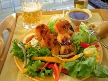 Rezept: Warmer Shrimpsalat mit Fenchel und Paprika Bild Nr. 3 Warmer Shrimpsalat mit Fenchel und Paprika - Rezept - Bild Nr. 3