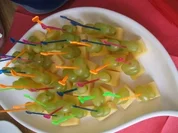 Weintrauben- Käsespieße - Rezept