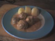 Hauptgericht: Hackbällchen in Rahm - Rezept