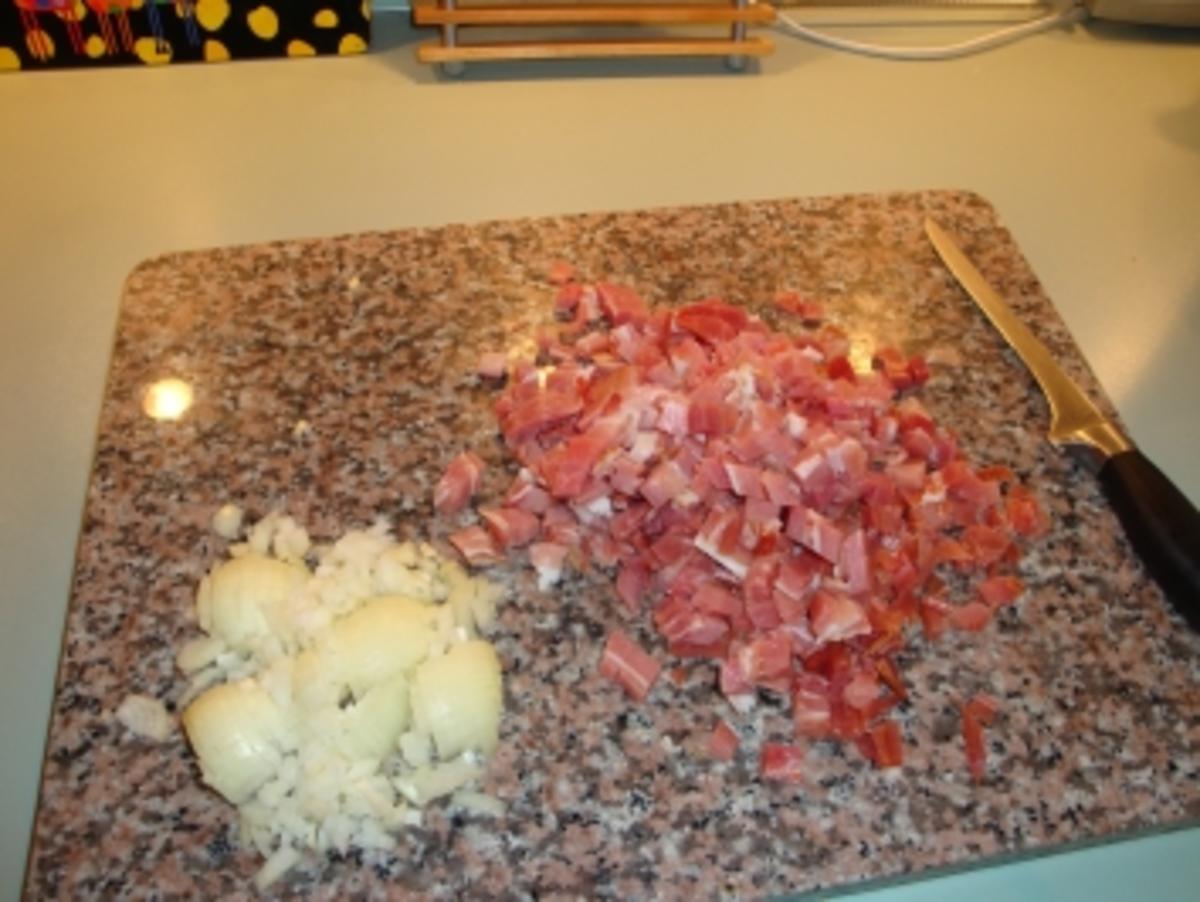 Bohnen und Schinken mit einer Decke aus Kartoffelpüree - Rezept - Bild Nr. 4