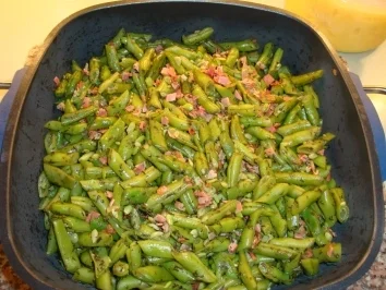 Bohnen und Schinken mit einer Decke aus Kartoffelpüree - Rezept - Bild Nr. 8