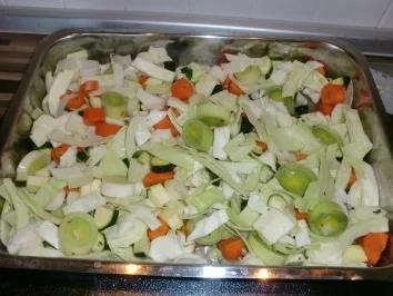 Kasselerkotelett mit Senfkruste auf Weißweingemüse - Rezept - Bild Nr. 9