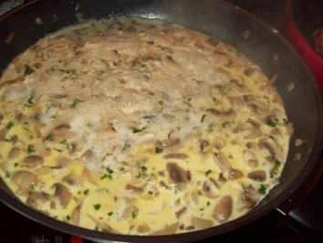 Rezept: Gratinierte Champignonschnitzel Bild Nr. 2 Gratinierte Champignonschnitzel - Rezept - Bild Nr. 2