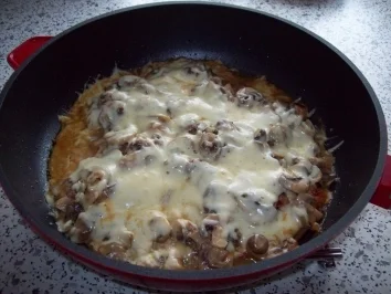 Rezept: Gratinierte Champignonschnitzel Bild Nr. 3 Gratinierte Champignonschnitzel - Rezept - Bild Nr. 3