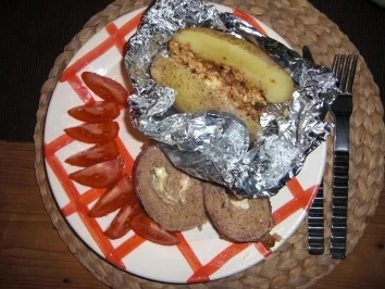 Hackbraten mit Feta und Bacon - Rezept - Bild Nr. 2