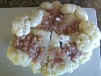 Rezept: Gefüllter Blumenkohl Bild Nr. 3 Gefüllter Blumenkohl - Rezept - Bild Nr. 3