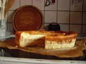 Apfel-Käsekuchen mit Cidre - Rezept
