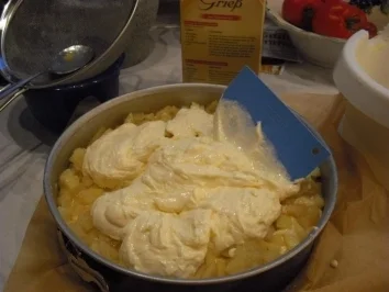 Rezept: Apfel-Käsekuchen mit Cidre Bild Nr. 3 Apfel-Käsekuchen mit Cidre - Rezept - Bild Nr. 3