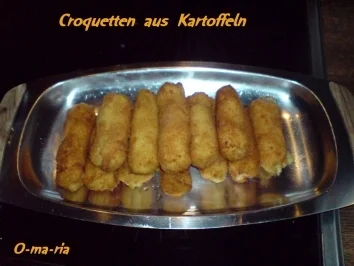 Kartoffelernte  Croquetten aus Kartoffeln - Rezept