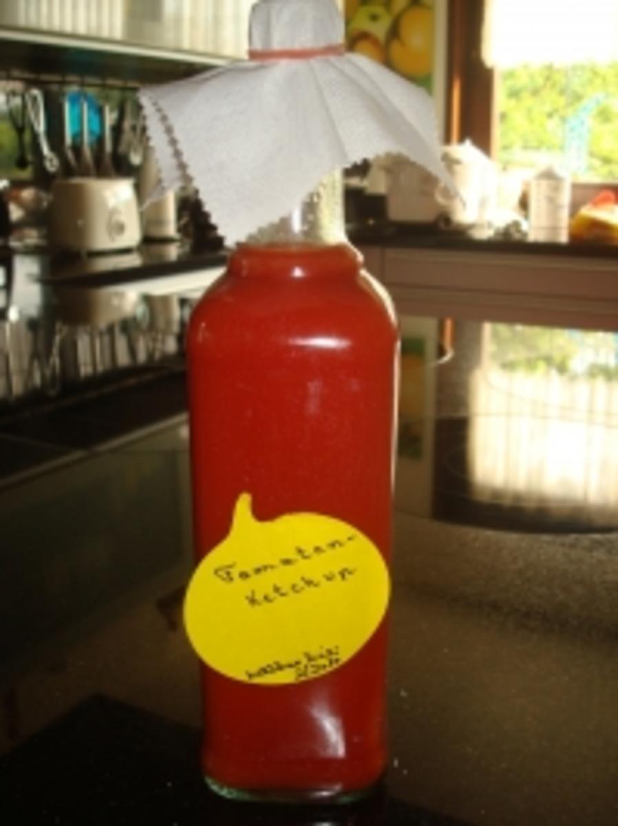 Hausgemachter Tomatenketchup  -      1 Flasche ca. 500 ml - Rezept - Bild Nr. 2
