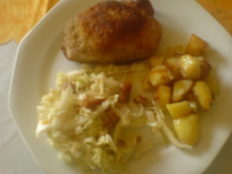 Schnitzel mit Ananas und Käse gefüllt - einfach - 139 kcal/100g