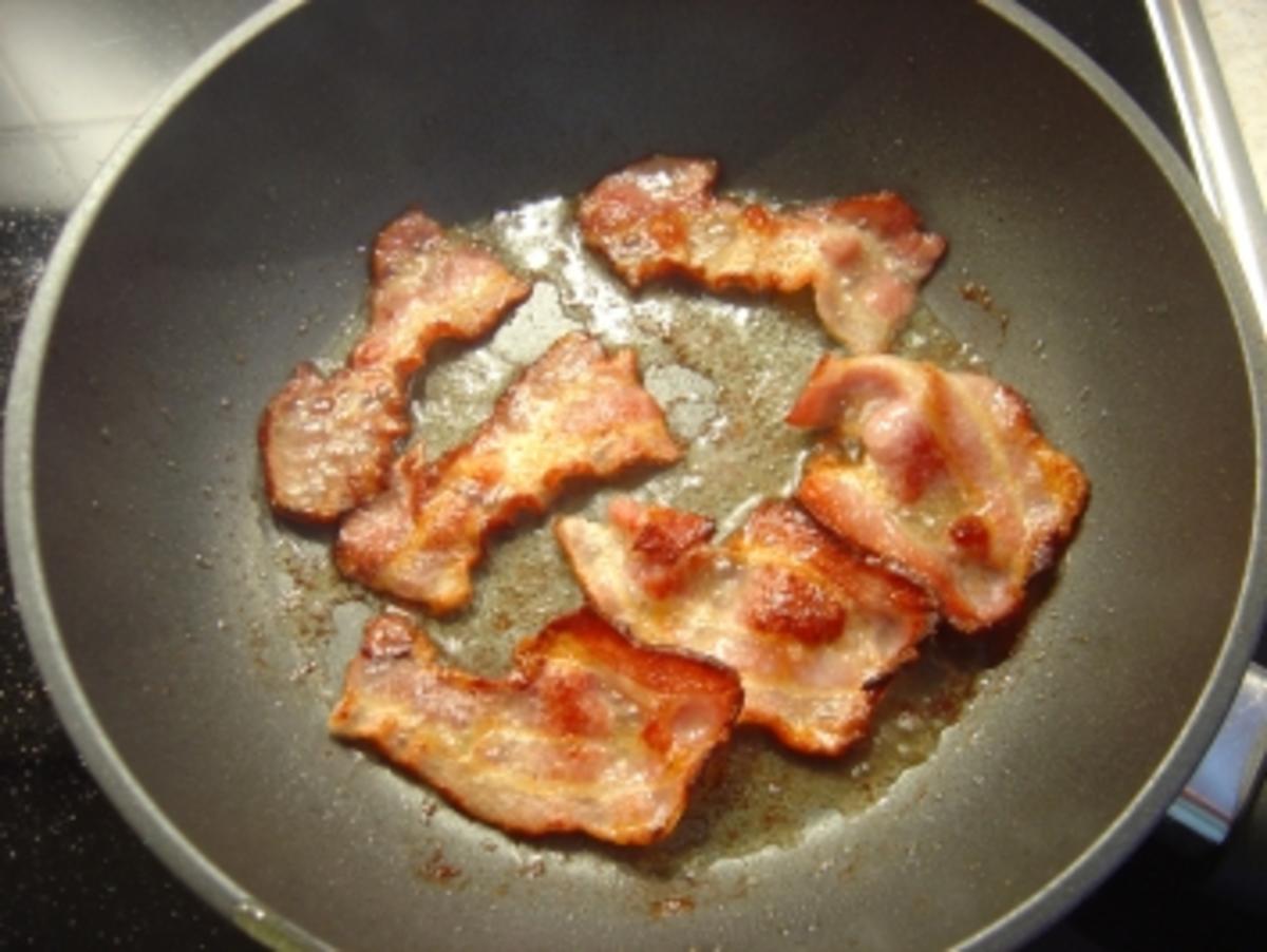 "Flachland-Tiroler"-Schnitzel mit Chinakohl, Bacon. Käse und Tomate... - Rezept - Bild Nr. 3