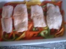 Lachs auf Paprikagemüse - Rezept