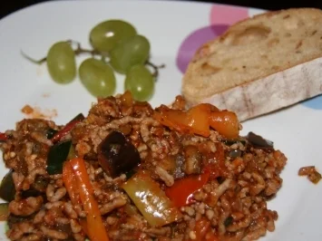 Rezept: Hack: Auberginen-Hackpfanne Bild Nr. 4 Hack: Auberginen-Hackpfanne - Rezept - Bild Nr. 4