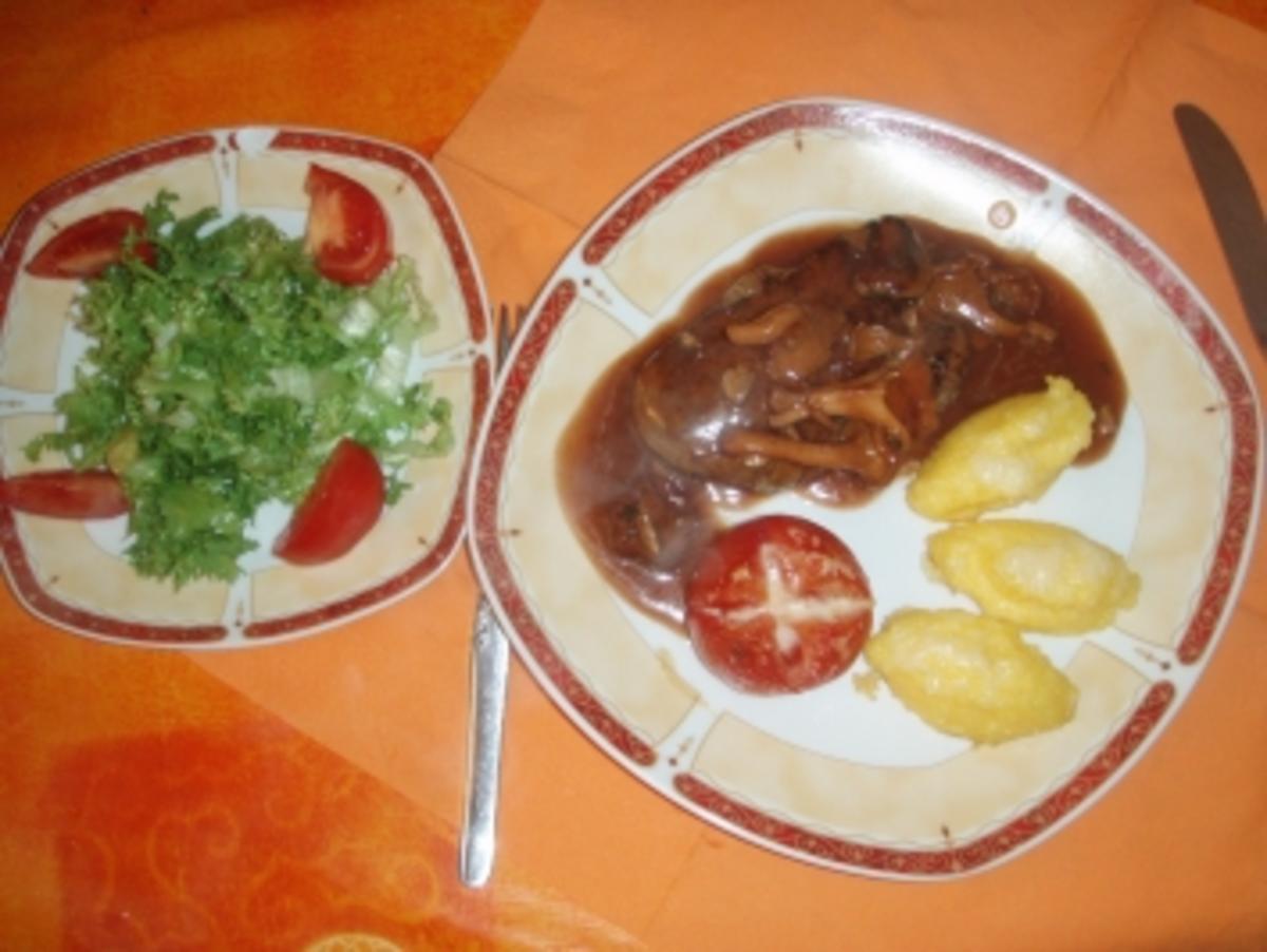 Rinderfilet mit Polenta nach Tessinerart und ein Saisonsalat - Rezept