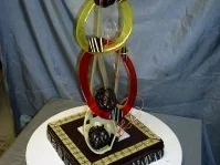 Rezept: Kreative Schokocreme mit Zuckeraufsatz und Schokoladenarbeiten. Bild Nr. 2 Kreative Schokocreme mit Zuckeraufsatz und Schokoladenarbeiten. - Rezept - Bild Nr. 2