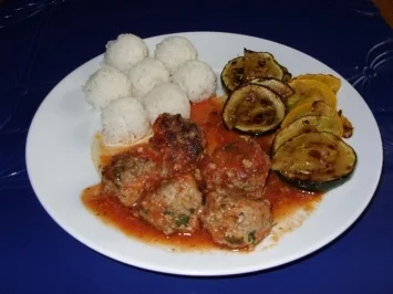 Italienische Hackbällchen mit gebratenem Rondinigemüse - Rezept - Bild Nr. 7