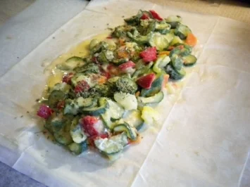 Rezept: Pikantes Gebäck: Gemüsestrudel Bild Nr. 5 Pikantes Gebäck: Gemüsestrudel - Rezept - Bild Nr. 5