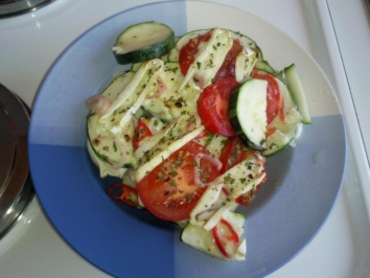 Zucchini-Tomaten-Auflauf mit Ziegenkäse - Rezept