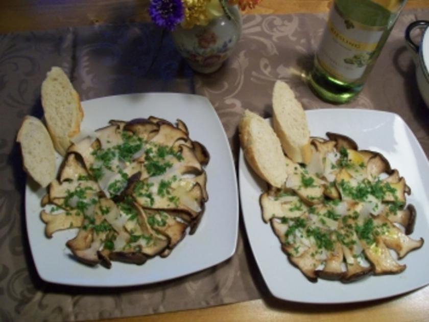 Lauwarmes Carpaccio vom Kräuterseitling - schnell &amp; einfach - von Bine69