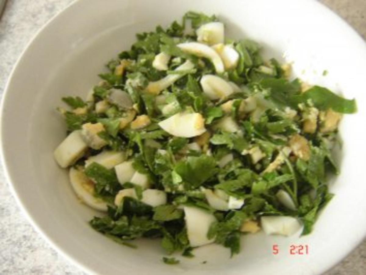 Petersilien-Eier Salat - Rezept