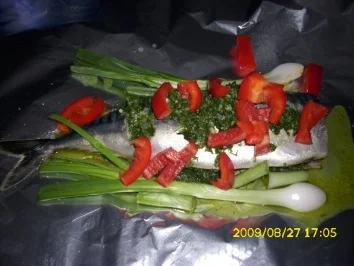 Fisch: Kräutermakrelen im Silbermäntelchen - Rezept - Bild Nr. 2