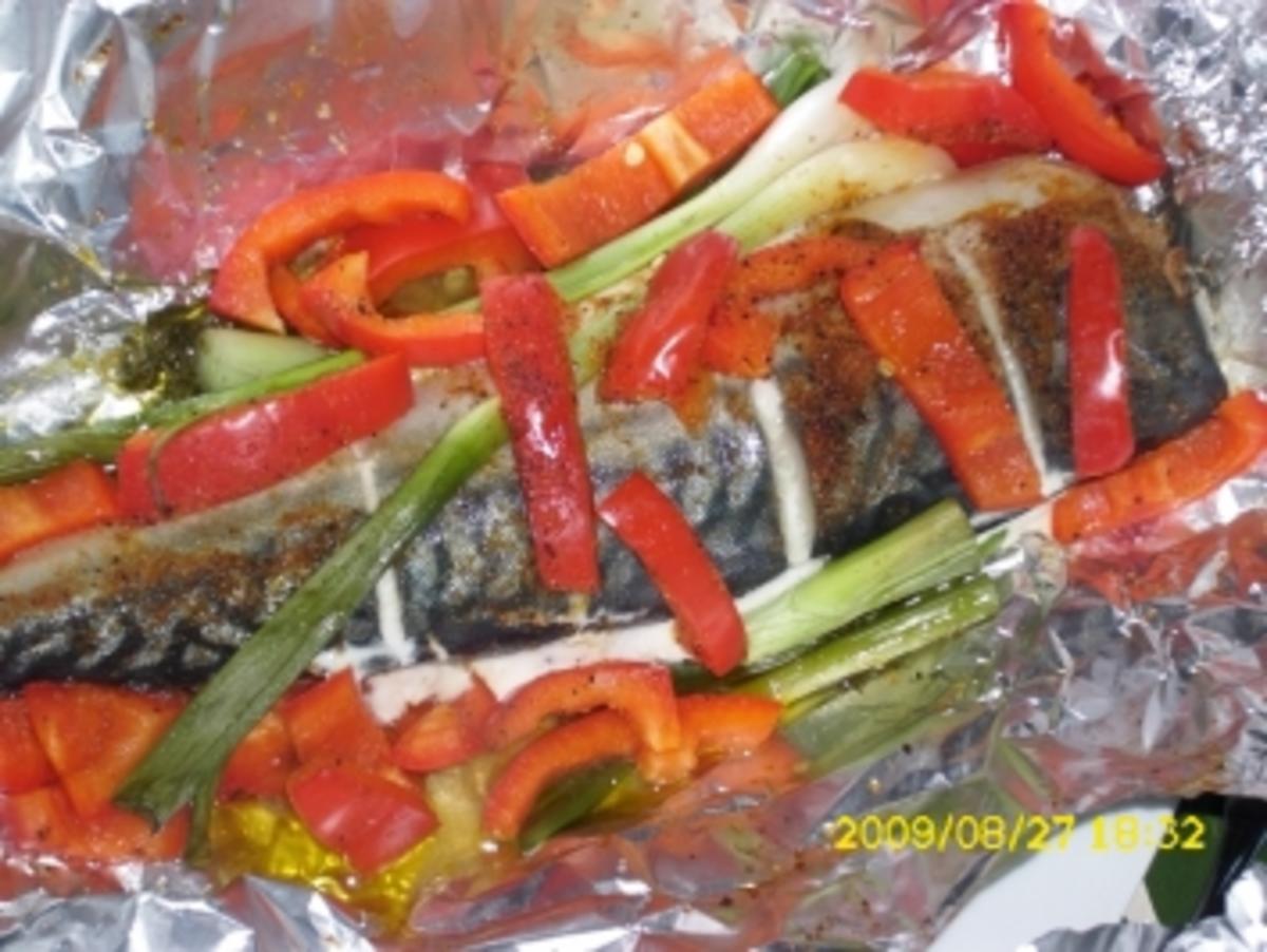 Fisch: Kräutermakrelen im Silbermäntelchen - Rezept