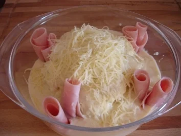 Rezept: Blumenkohl mit Schinken Blumenkohl mit Schinken - Rezept