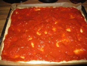 Rezept: Blech Pizza einfach & sehr lecker Bild Nr. 10 Blech Pizza einfach & sehr lecker - Rezept - Bild Nr. 10