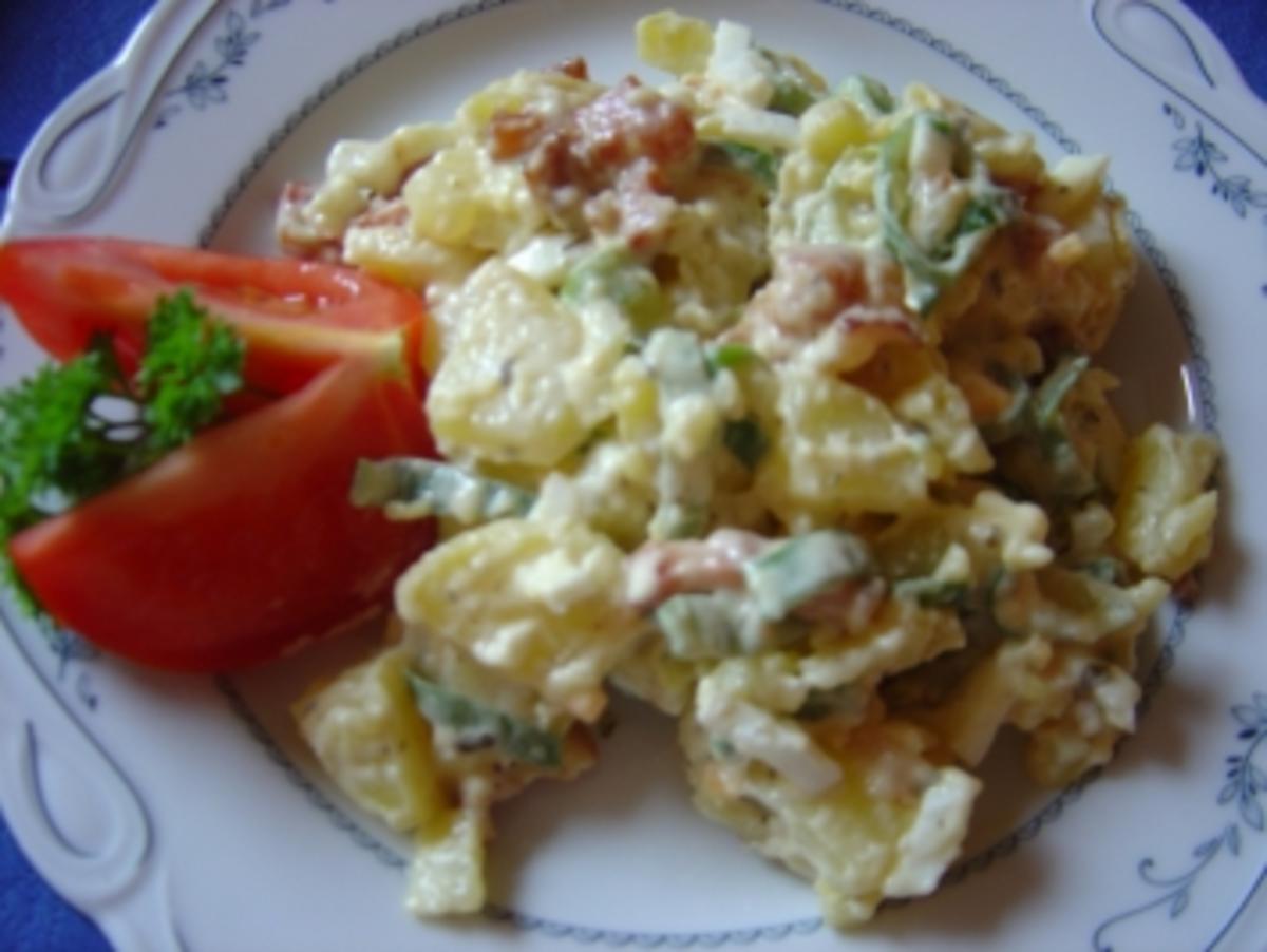 Anne´s "Rustikaler Kartoffelsalat" mit Bacon und Röstzwiebeln - Rezept - Bild Nr. 2