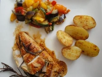 Hühnerfilet in Senf-Rosmarinmarinade - Rezept