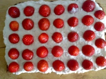 ** Kuchen & Co. ** Prosecco - Erdbeerschnittchen mit Streusel - Rezept - Bild Nr. 3