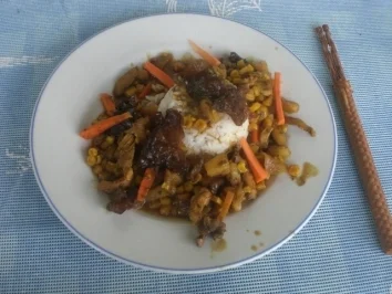 Wokgericht "Thai" mi Ananas und Curry - Rezept - Bild Nr. 5