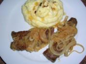 Leber mit Kartoffelpü - auf Wunsch eines einzelnen Herrn - - Rezept