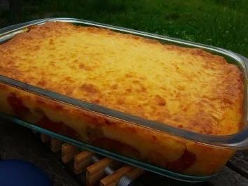 Rezept: 2erlei Gemüseauflauf mit Knödelkäsekruste Bild Nr. 4 2erlei Gemüseauflauf mit Knödelkäsekruste - Rezept - Bild Nr. 4