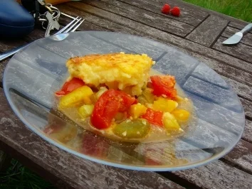 Rezept: 2erlei Gemüseauflauf mit Knödelkäsekruste Bild Nr. 5 2erlei Gemüseauflauf mit Knödelkäsekruste - Rezept - Bild Nr. 5