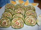 Lachsrolle mit Spinat und Frischkäse - Rezept