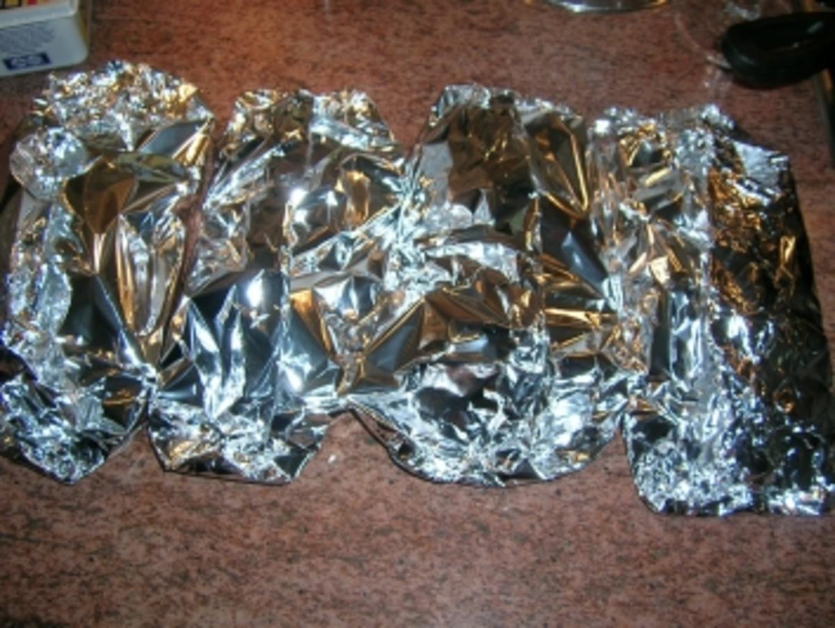 Gefangene Kalbskoteletts mit getrockneten Steinpilzen und Kartoffel-Trüffel (Teigtaschen mit Kartoffeln und Trüffeln) - Rezept - Bild Nr. 7