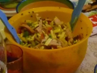 Rezept: Leberkäs-Paprika-Salat Leberkäs-Paprika-Salat - Rezept