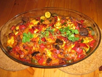 Putenschnitzel mit Ratatouille überbacken - Rezept - Bild Nr. 9