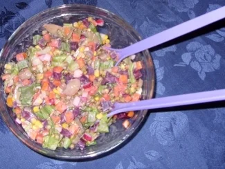 Salat - Bunter Sommersalat - Rezept - Bild Nr. 2