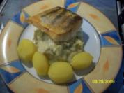 gebratener Zander auf Wirsingrahm mit Kartoffeln - Rezept