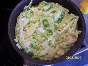 gebratener Zander auf Wirsingrahm mit Kartoffeln - Rezept - Bild Nr. 3