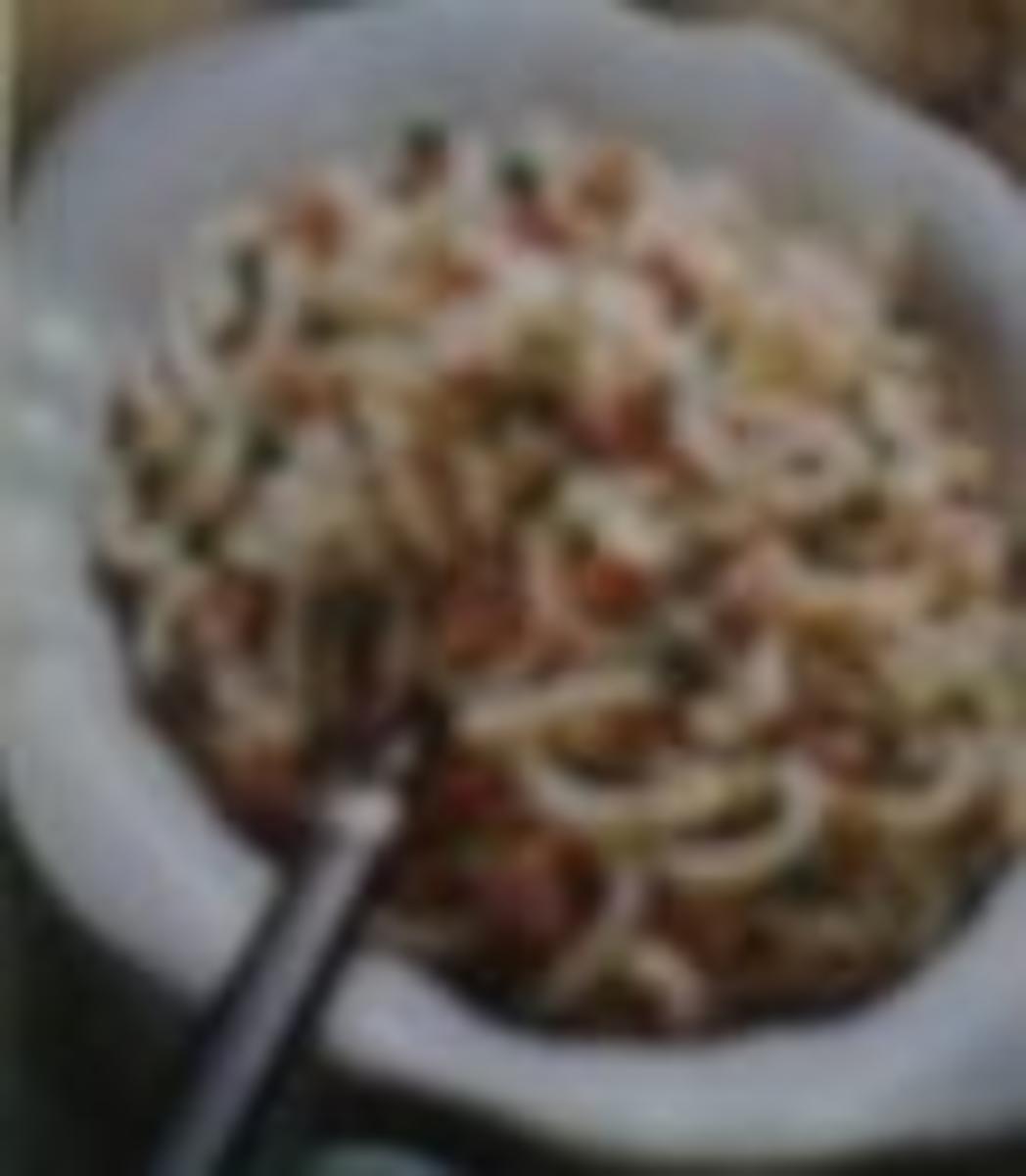 nudelsalat mit erbsen und schinken - Rezept - kochbar.de