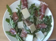 Rezept: Vorspeisen: Rucola mit Parmaschinken Vorspeisen: Rucola mit Parmaschinken - Rezept